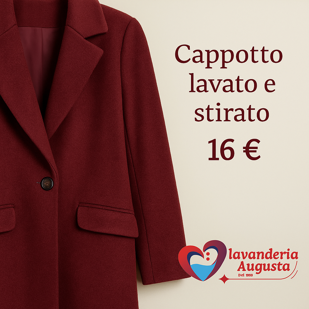 cappotto in lana borgogna 16 €